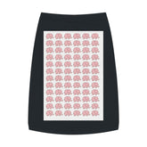 Happy golden retriever wearing cute elephant print tank top at sunny dog park