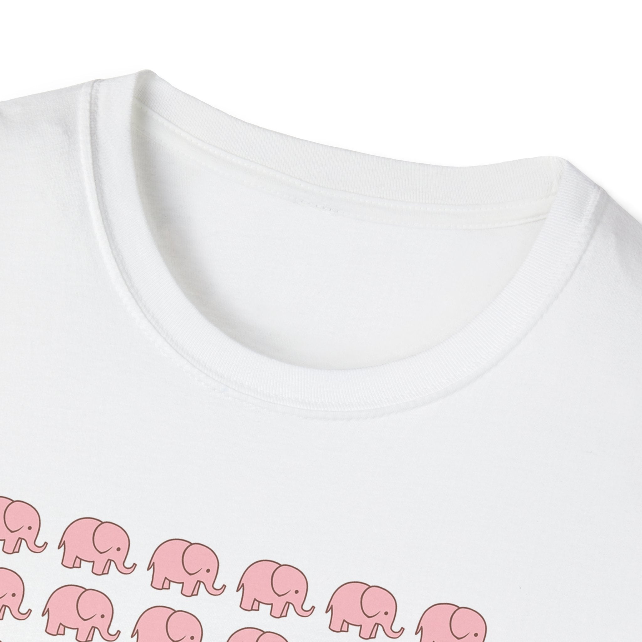 Cute Elephant Graphics T-Shirt - Soft Cotton Unisex Tee, Animal Lover Birthday Gift