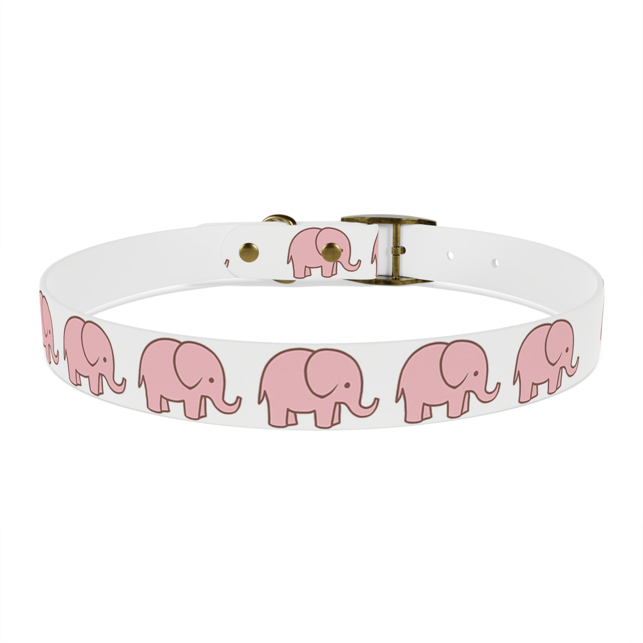 Pink Elephant Dog Collar - Premium Waterproof Pet Collar, Cute Animal Design Gift for Dog Lovers