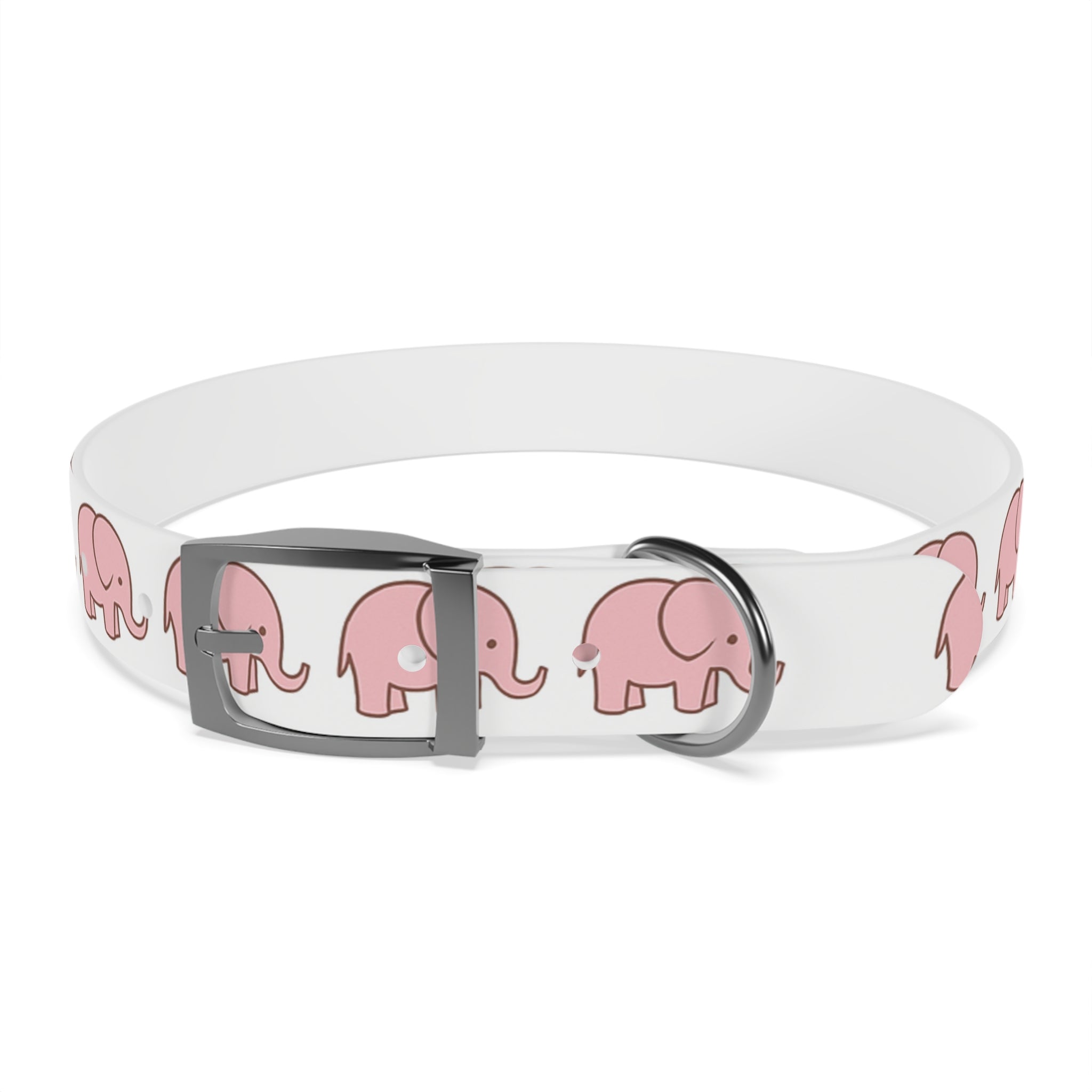 Pink Elephant Dog Collar - Premium Waterproof Pet Collar, Cute Animal Design Gift for Dog Lovers