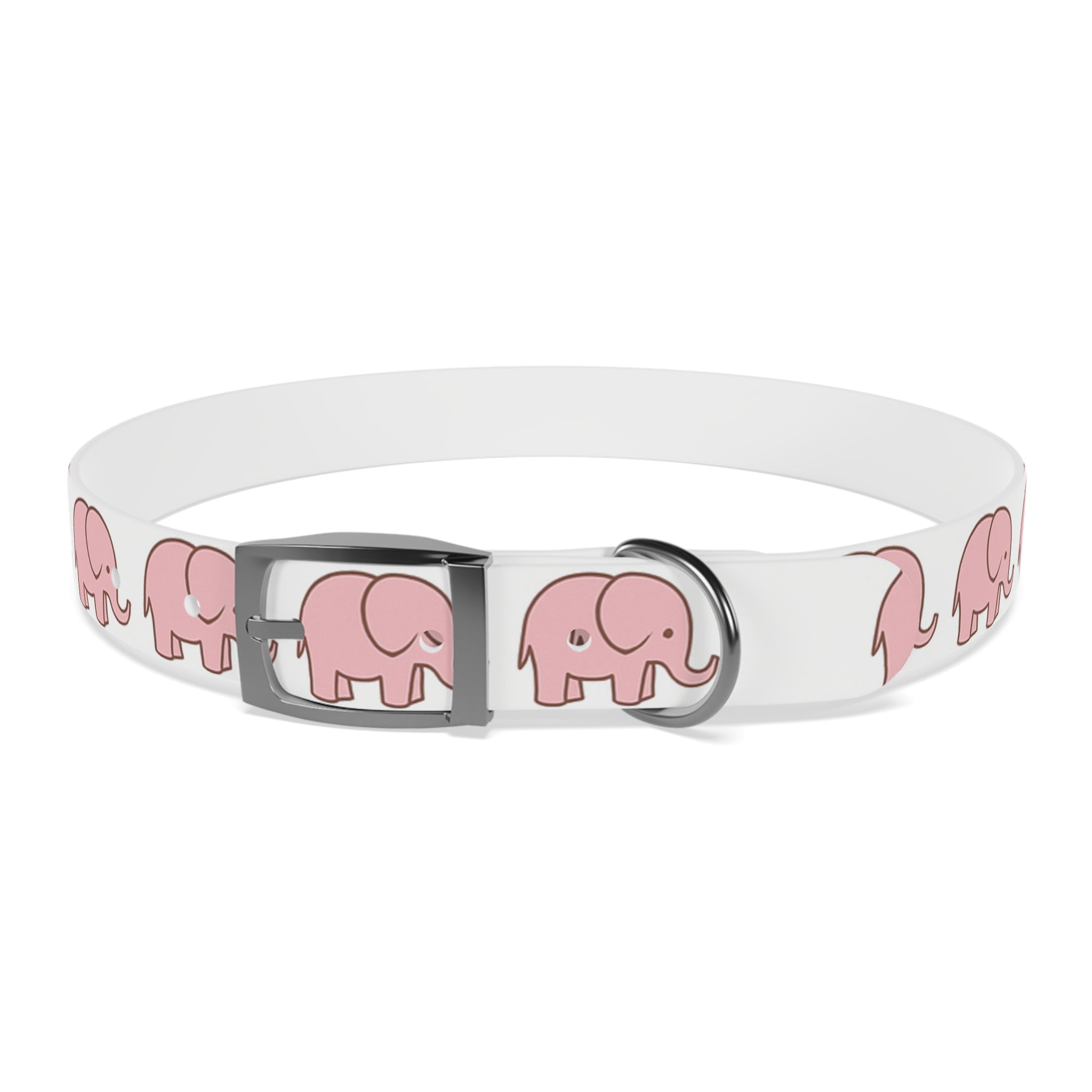 Pink Elephant Dog Collar - Premium Waterproof Pet Collar, Cute Animal Design Gift for Dog Lovers