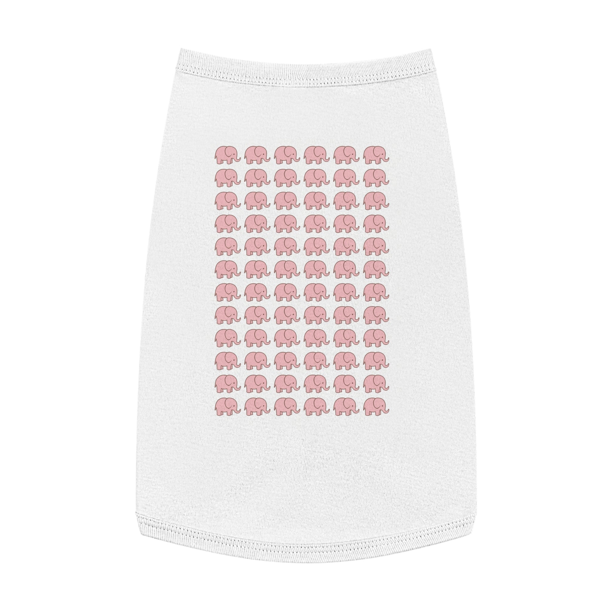 Little Pink Elephants Pet Tank Top - Soft Cotton Dog Apparel, Celebrating Uniqueness Gift