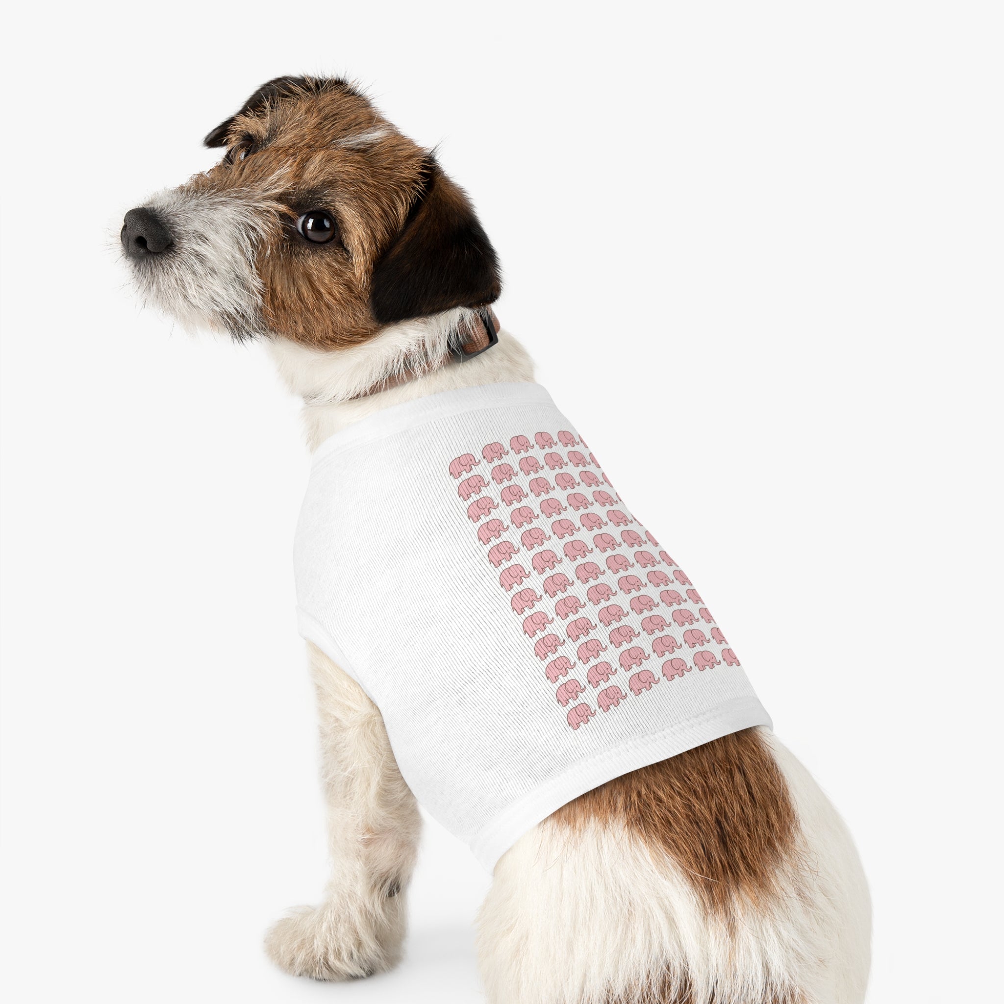 Little Pink Elephants Pet Tank Top - Soft Cotton Dog Apparel, Celebrating Uniqueness Gift