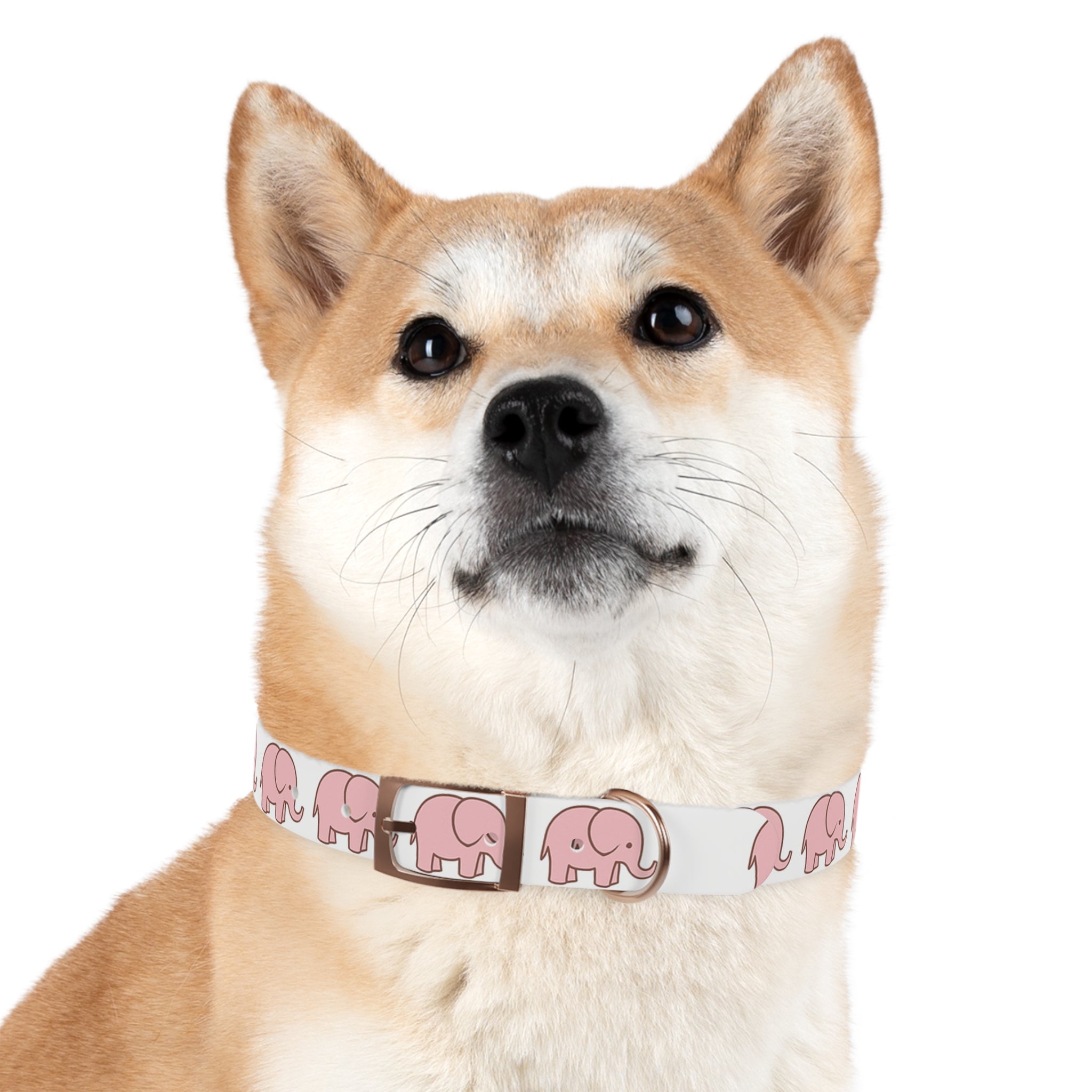 Pink Elephant Dog Collar - Premium Waterproof Pet Collar, Cute Animal Design Gift for Dog Lovers
