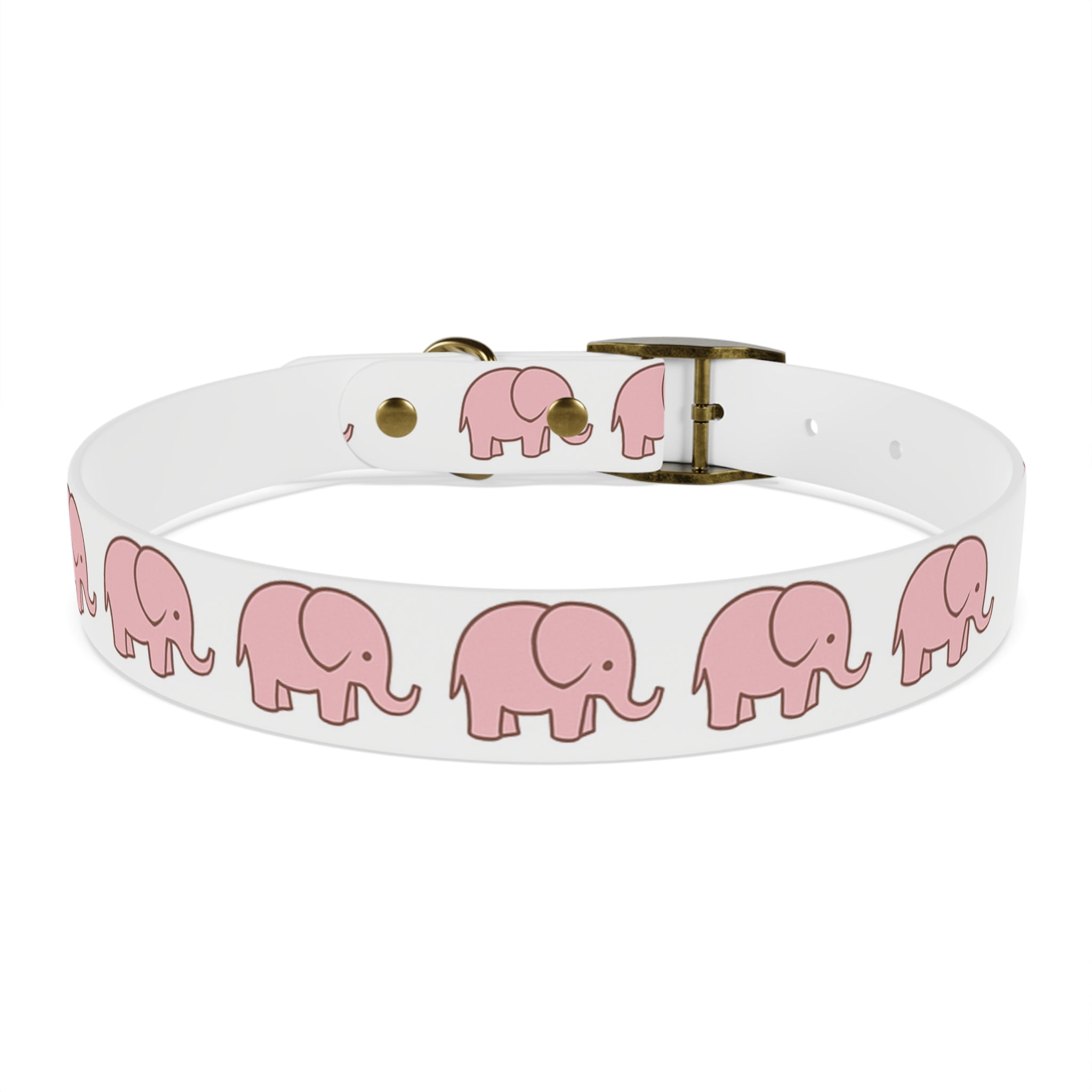 Pink Elephant Dog Collar - Premium Waterproof Pet Collar, Cute Animal Design Gift for Dog Lovers