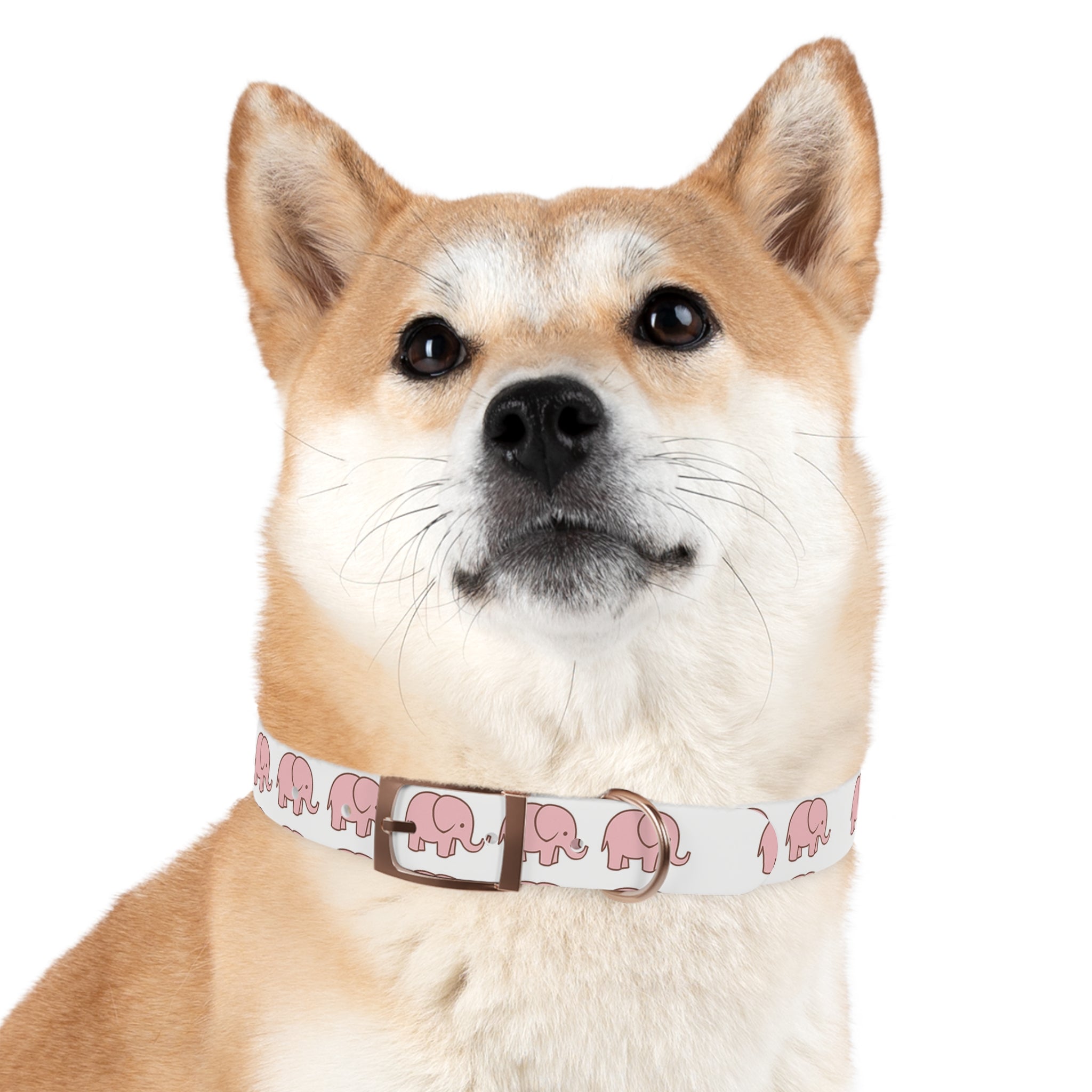 Pink Elephant Dog Collar - Premium Waterproof Pet Collar, Cute Animal Design Gift for Dog Lovers