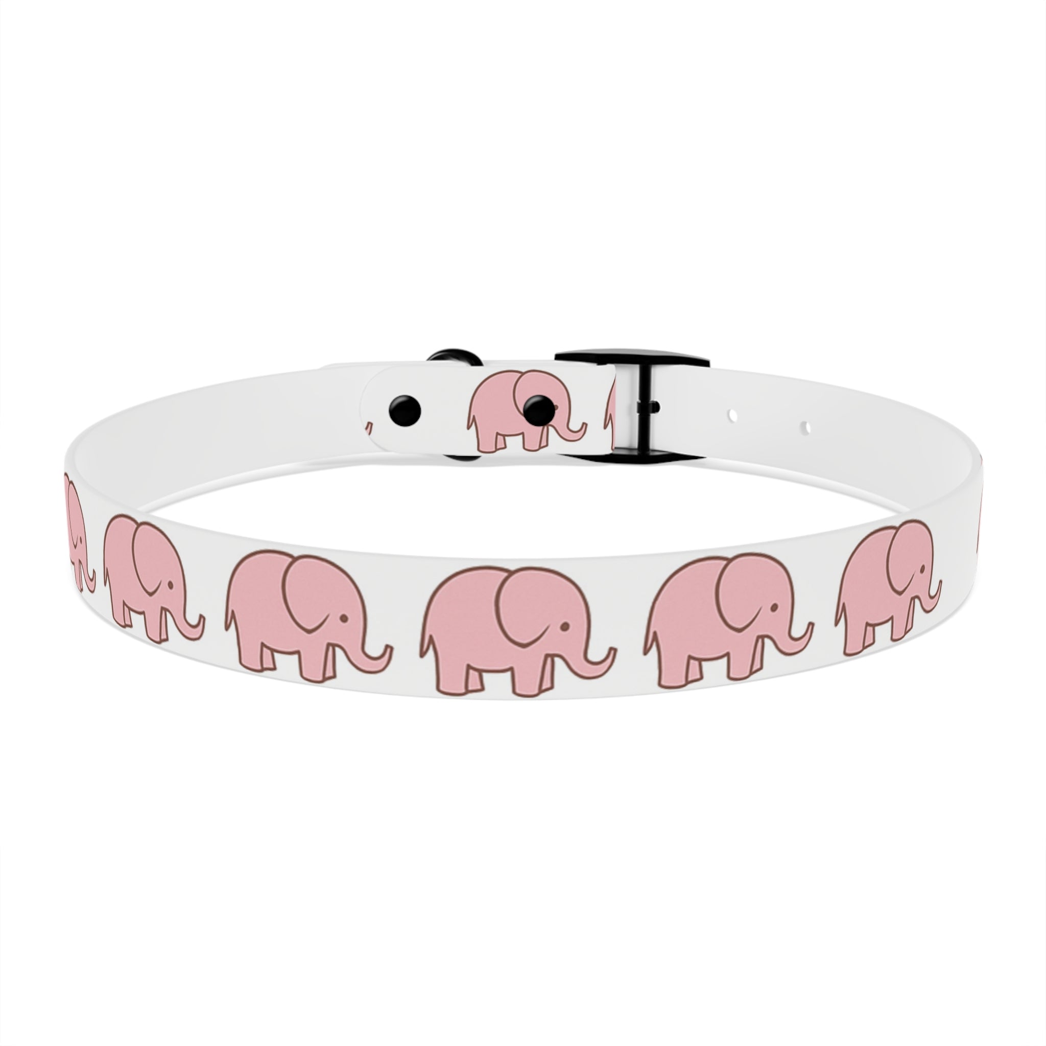 Pink Elephant Dog Collar - Premium Waterproof Pet Collar, Cute Animal Design Gift for Dog Lovers