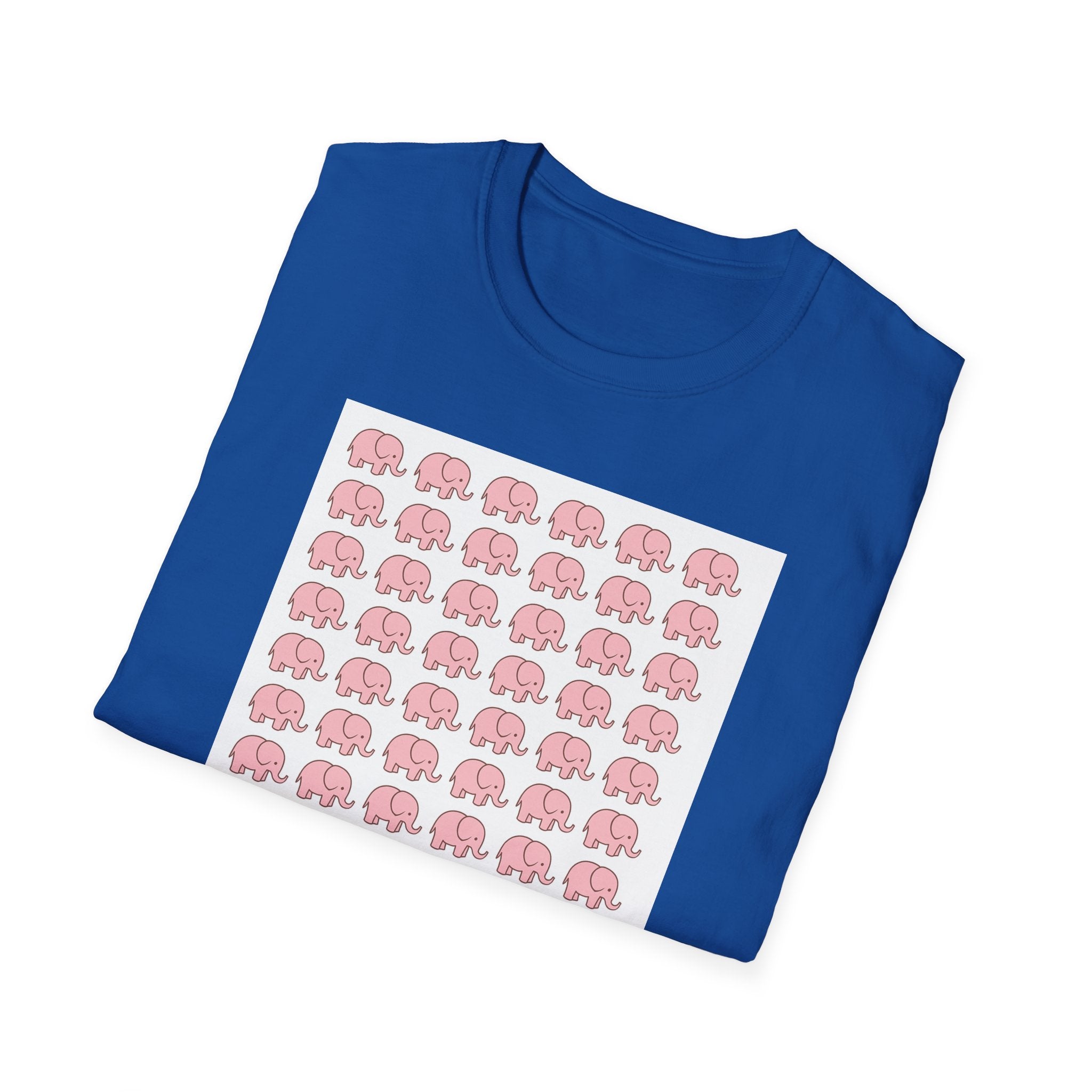 Cute Elephant Graphics T-Shirt - Soft Cotton Unisex Tee, Animal Lover Birthday Gift