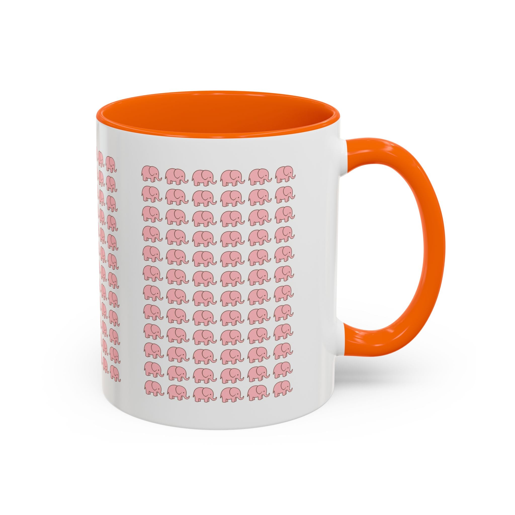 Pink Elephant Coffee Mug - Cute Animal Lover Gift, 11oz & 15oz Ceramic Cup, Microwave Safe