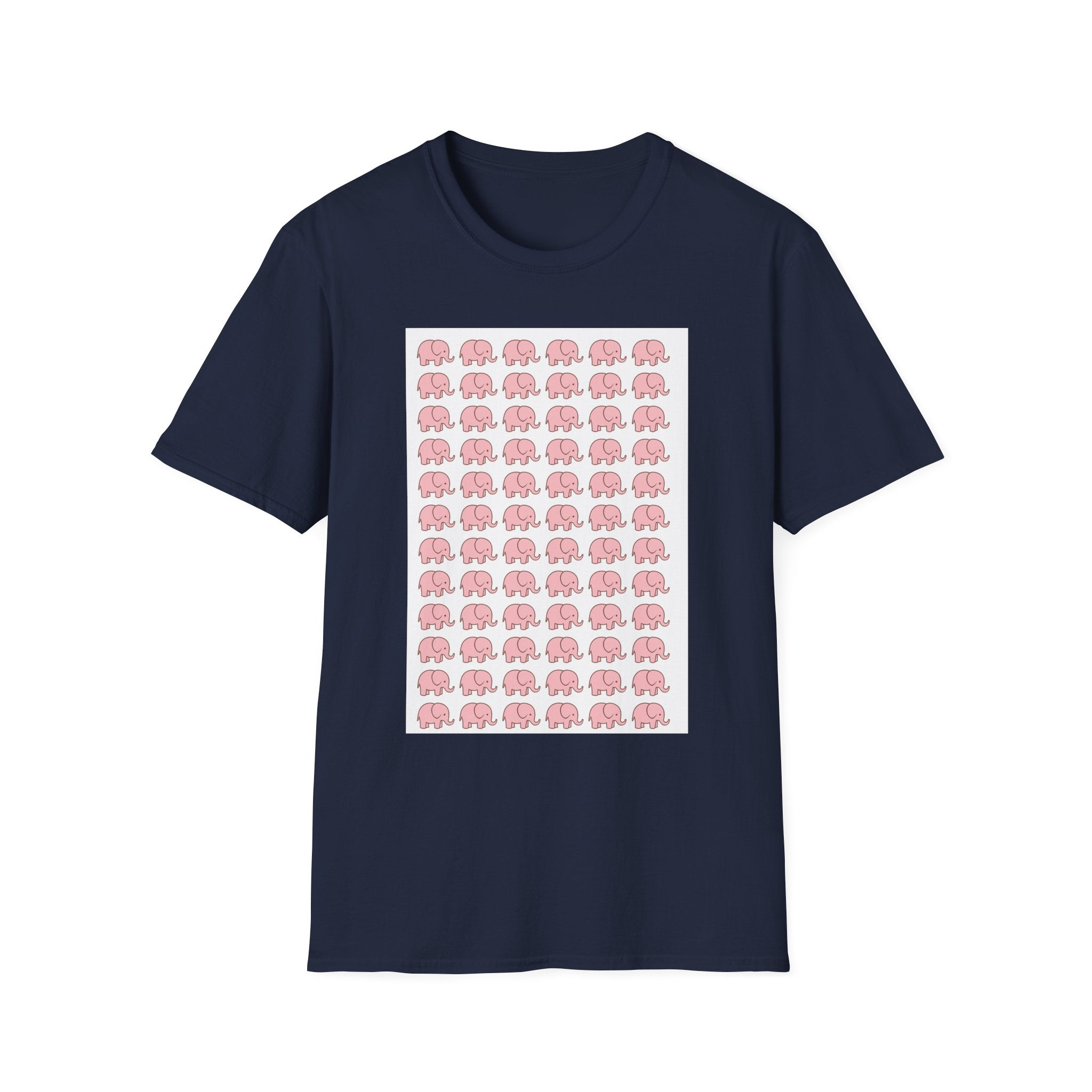 Cute Elephant Graphics T-Shirt - Soft Cotton Unisex Tee, Animal Lover Birthday Gift