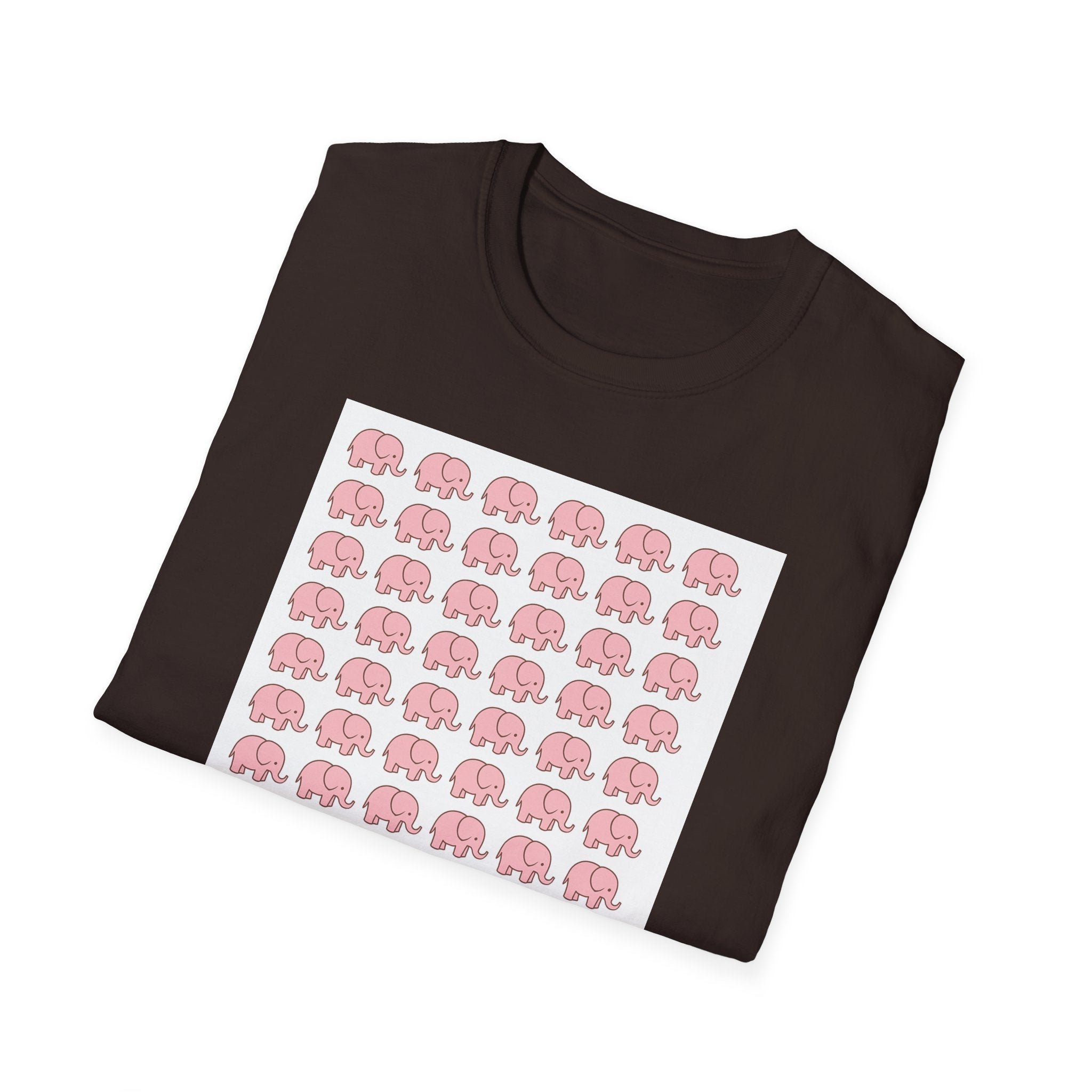 Cute Elephant Graphics T-Shirt - Soft Cotton Unisex Tee, Animal Lover Birthday Gift