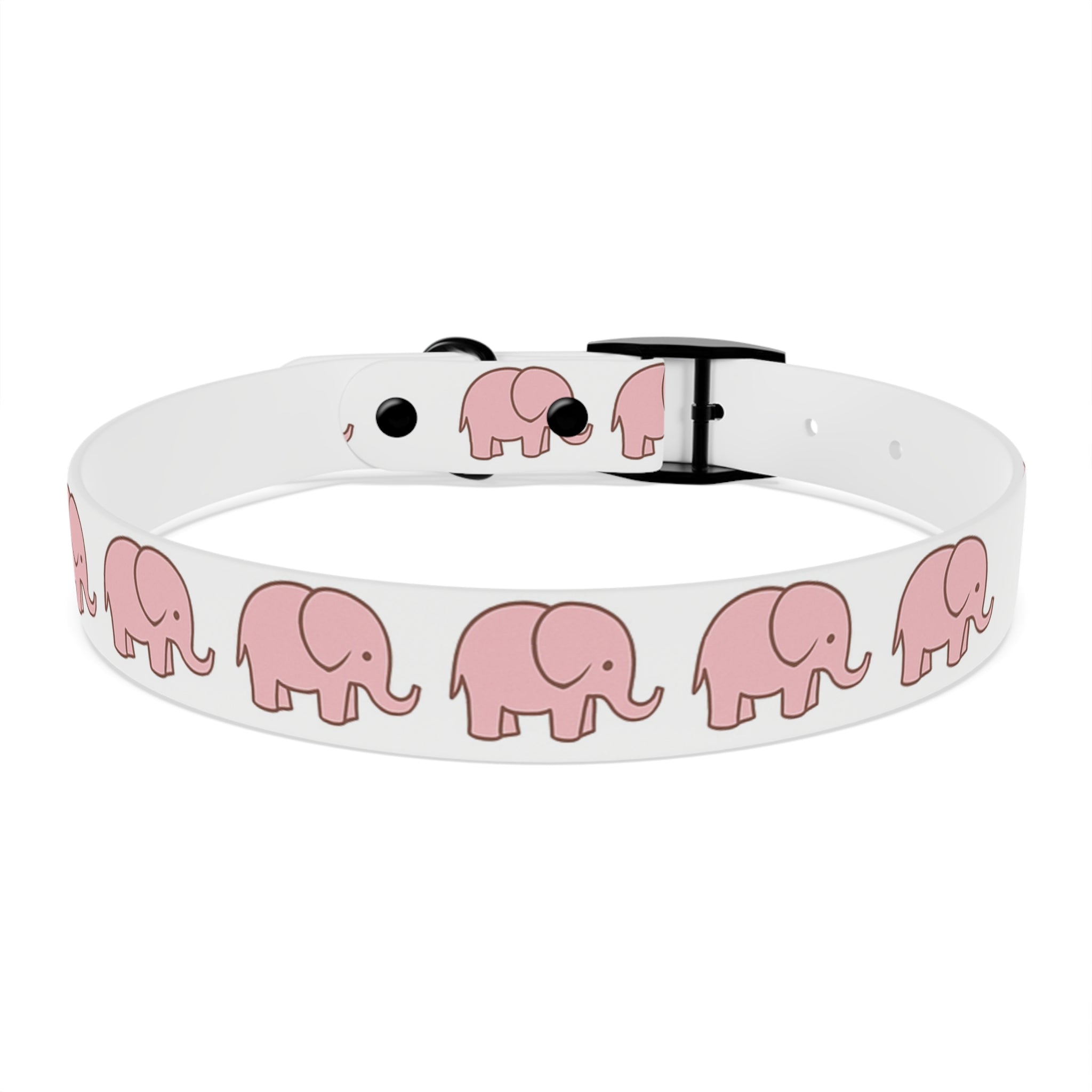 Pink Elephant Dog Collar - Premium Waterproof Pet Collar, Cute Animal Design Gift for Dog Lovers