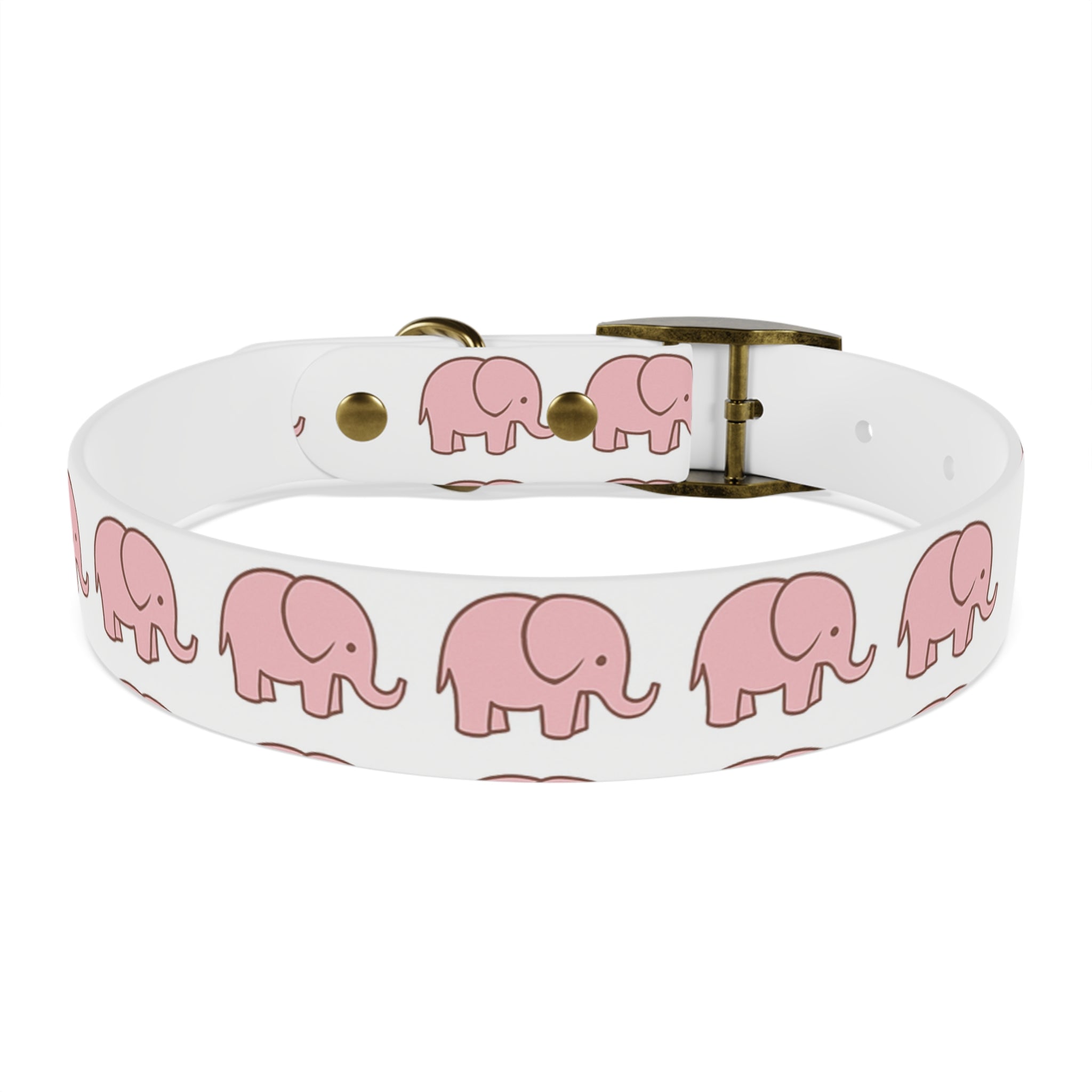 Pink Elephant Dog Collar - Premium Waterproof Pet Collar, Cute Animal Design Gift for Dog Lovers
