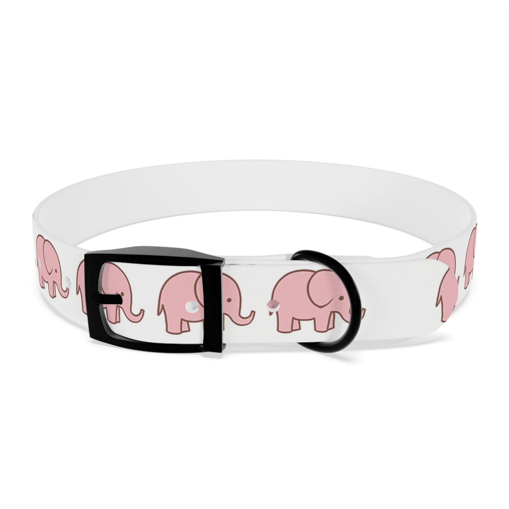 Pink Elephant Dog Collar - Premium Waterproof Pet Collar, Cute Animal Design Gift for Dog Lovers