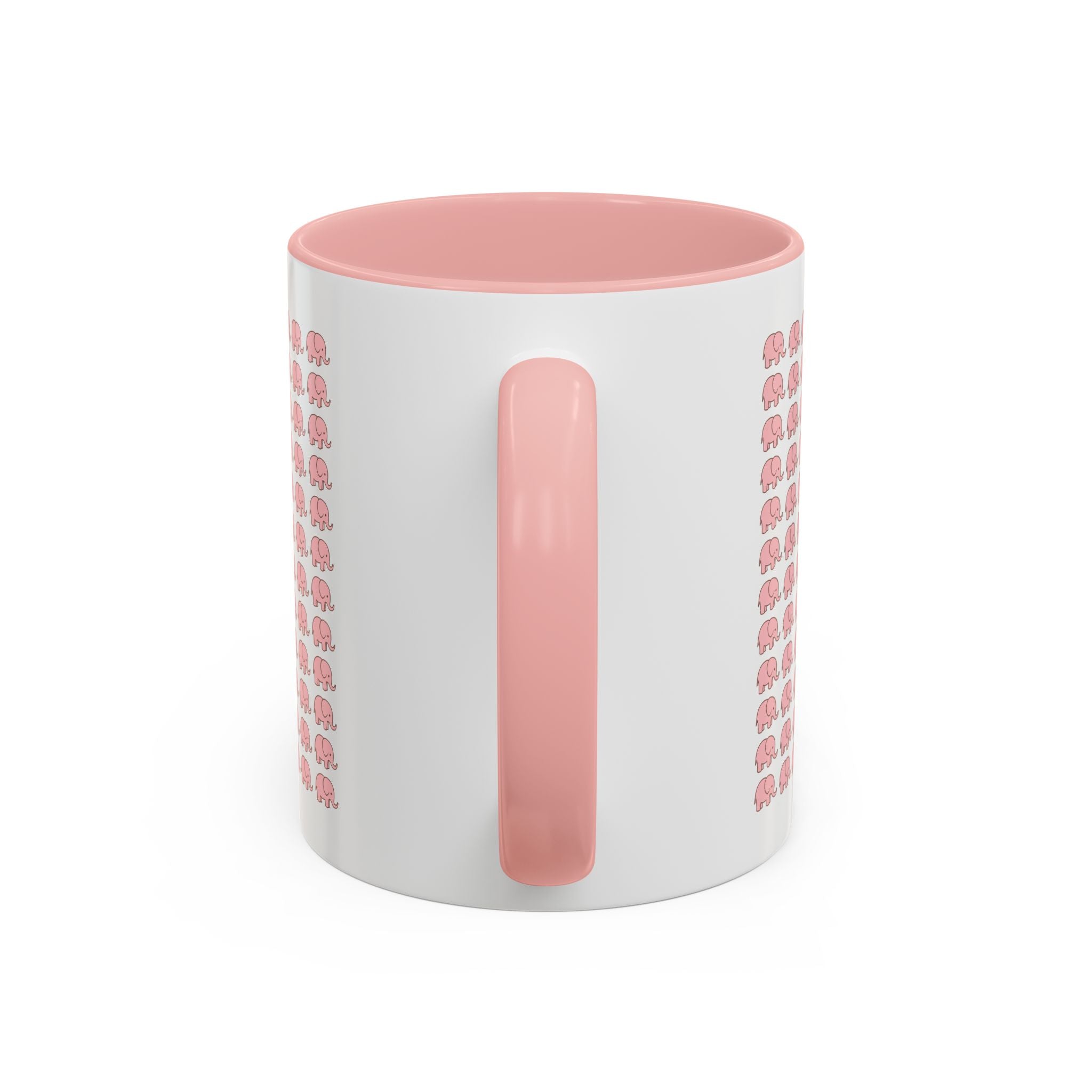 Pink Elephant Coffee Mug - Cute Animal Lover Gift, 11oz & 15oz Ceramic Cup, Microwave Safe