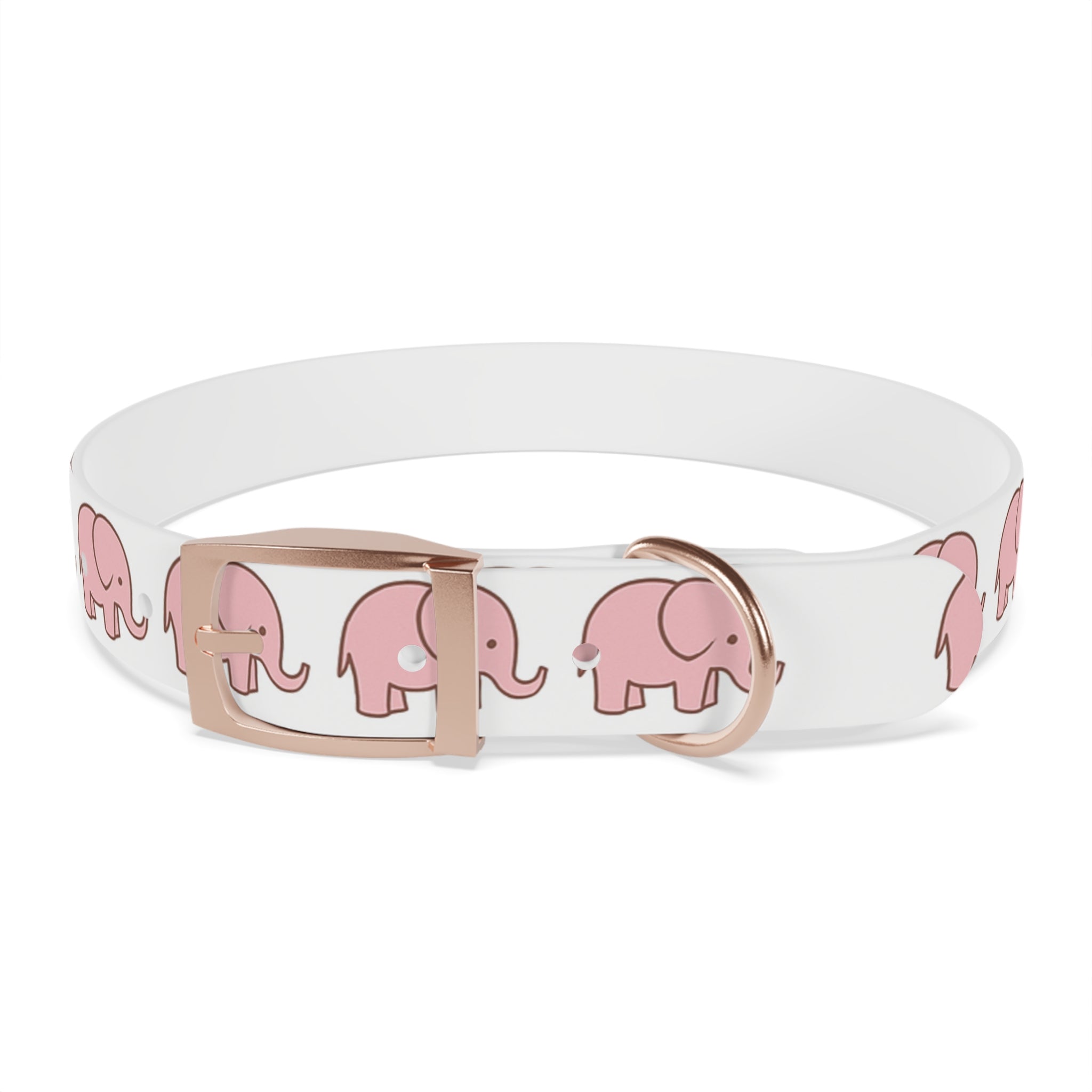 Pink Elephant Dog Collar - Premium Waterproof Pet Collar, Cute Animal Design Gift for Dog Lovers
