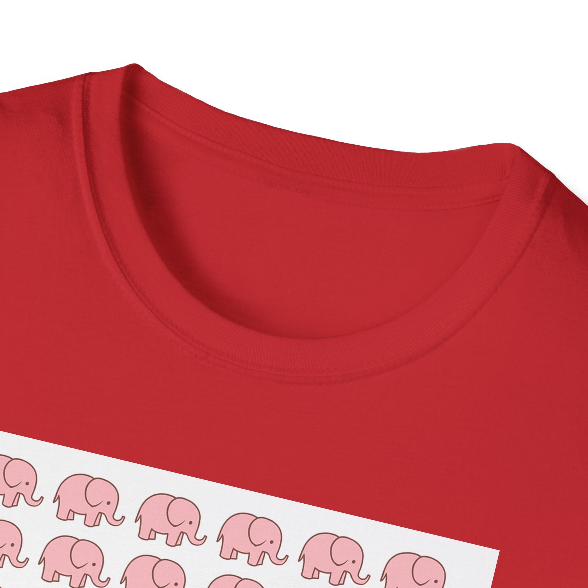 Cute Elephant Graphics T-Shirt - Soft Cotton Unisex Tee, Animal Lover Birthday Gift