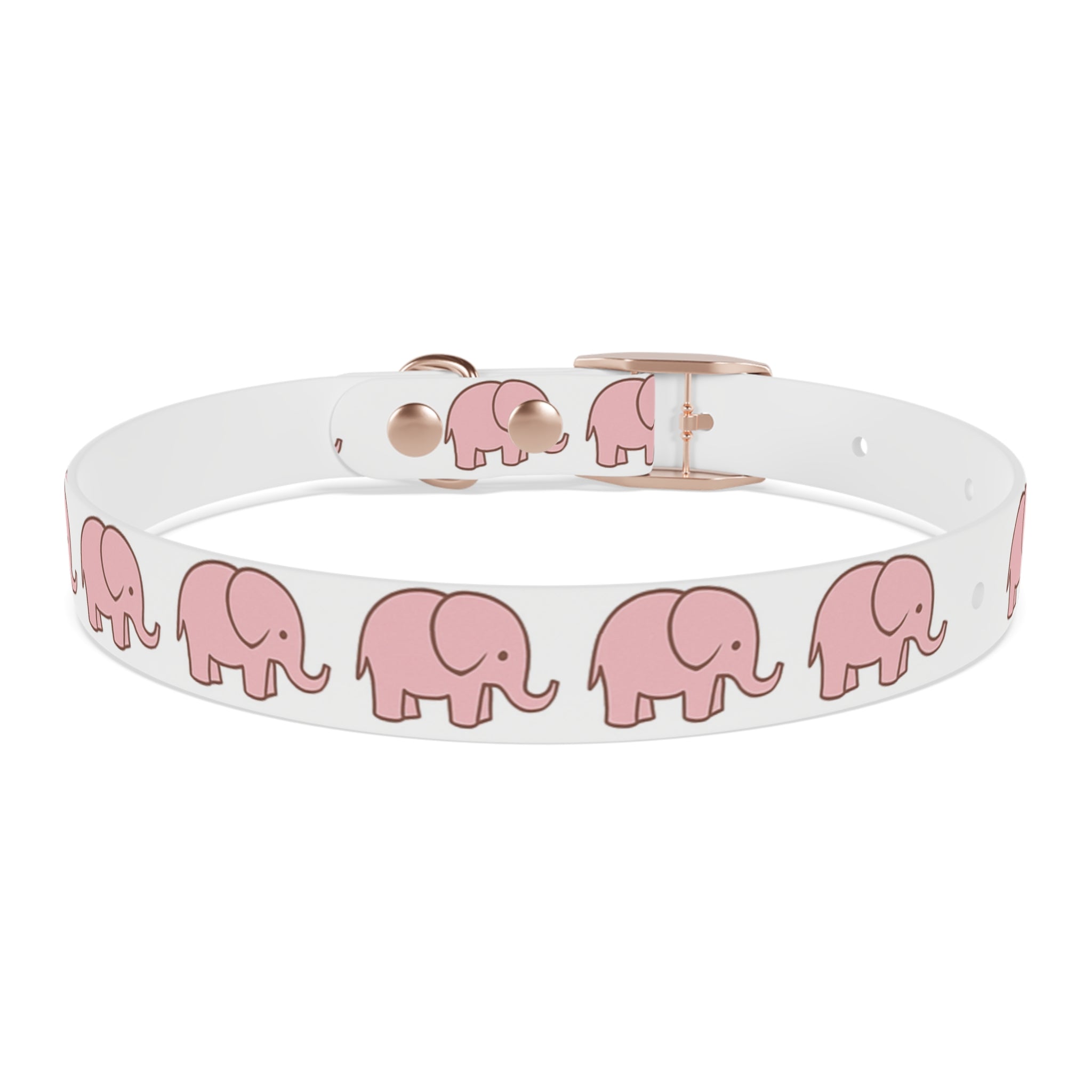 Pink Elephant Dog Collar - Premium Waterproof Pet Collar, Cute Animal Design Gift for Dog Lovers