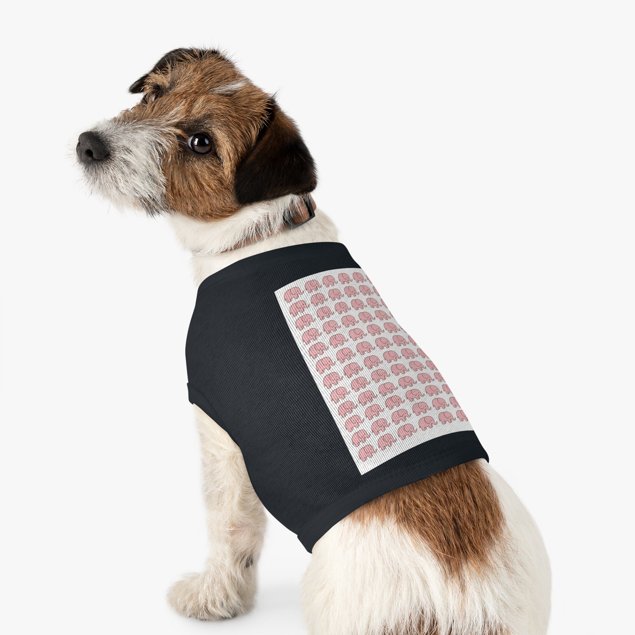 Little Pink Elephants Pet Tank Top - Soft Cotton Dog Apparel, Celebrating Uniqueness Gift