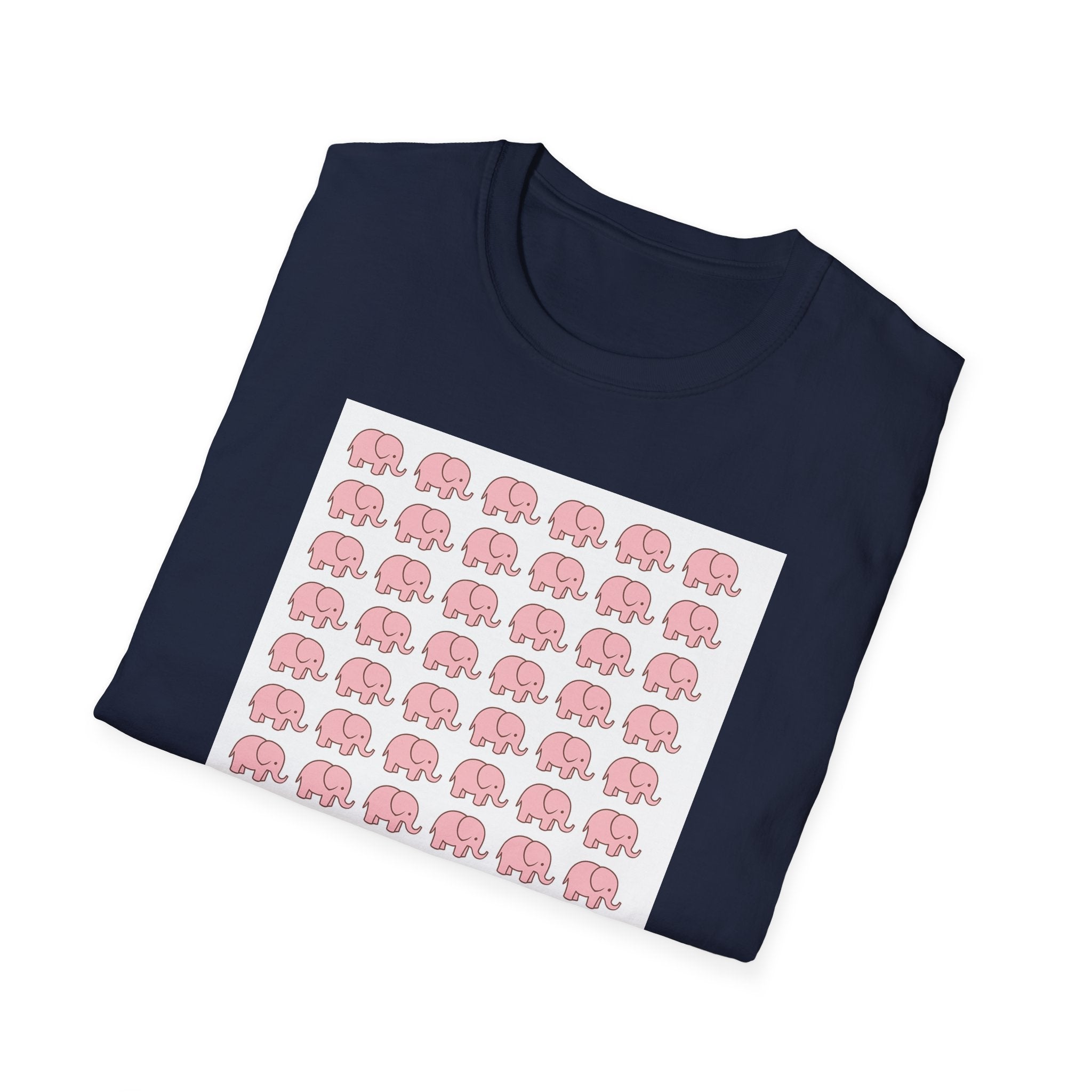 Cute Elephant Graphics T-Shirt - Soft Cotton Unisex Tee, Animal Lover Birthday Gift