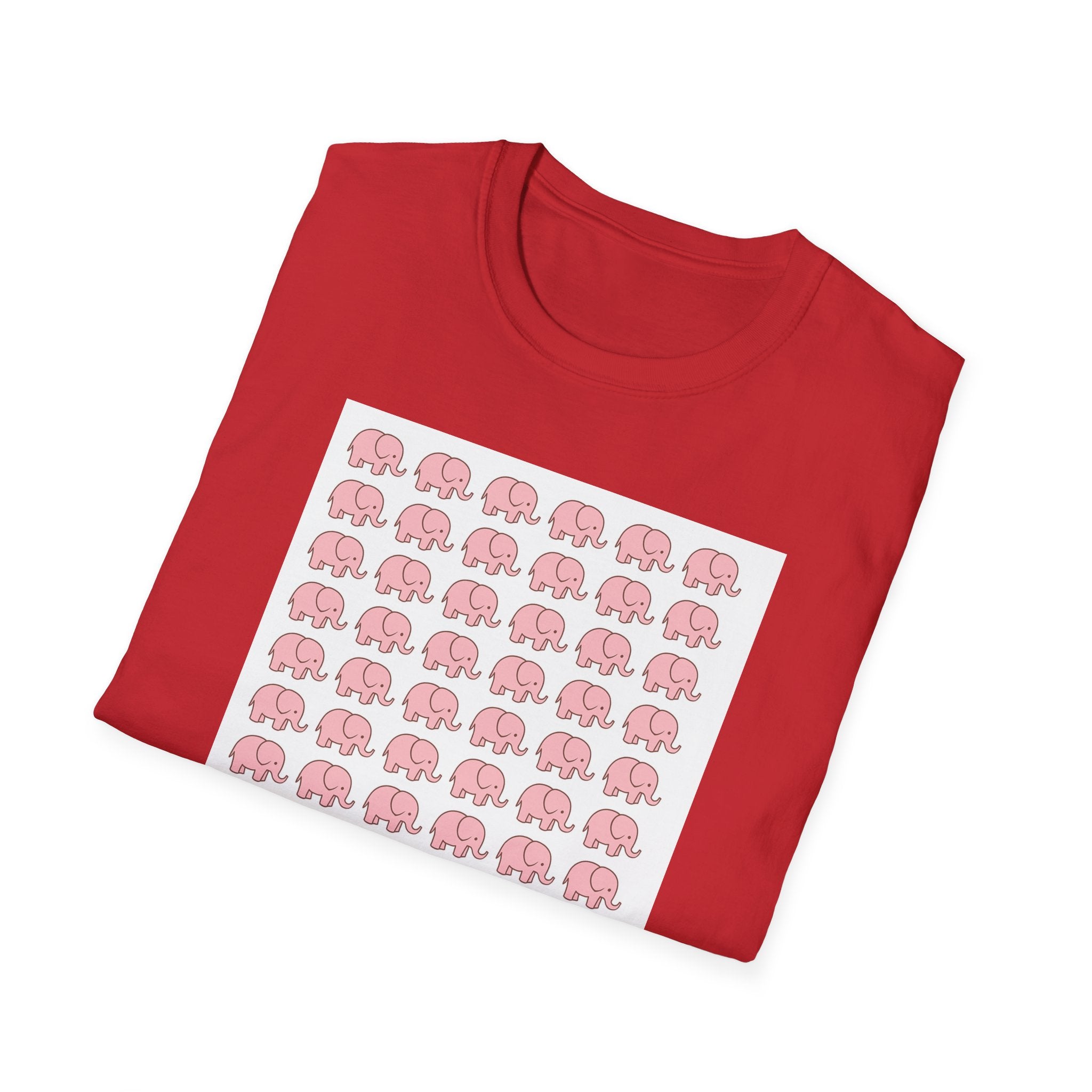 Cute Elephant Graphics T-Shirt - Soft Cotton Unisex Tee, Animal Lover Birthday Gift