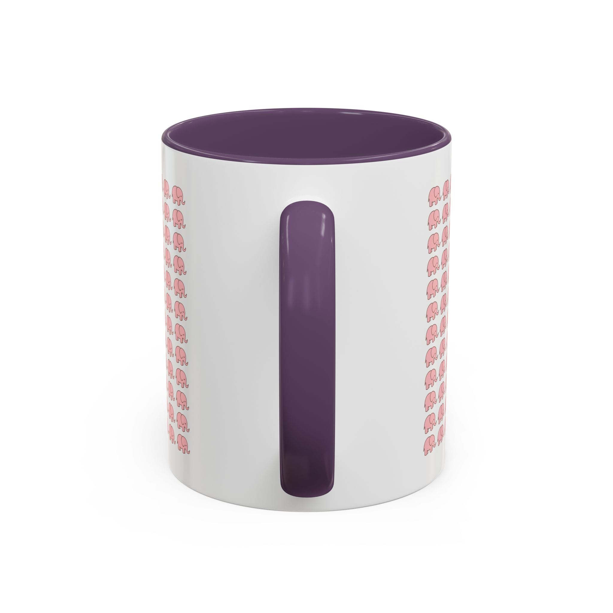 Pink Elephant Coffee Mug - Cute Animal Lover Gift, 11oz & 15oz Ceramic Cup, Microwave Safe