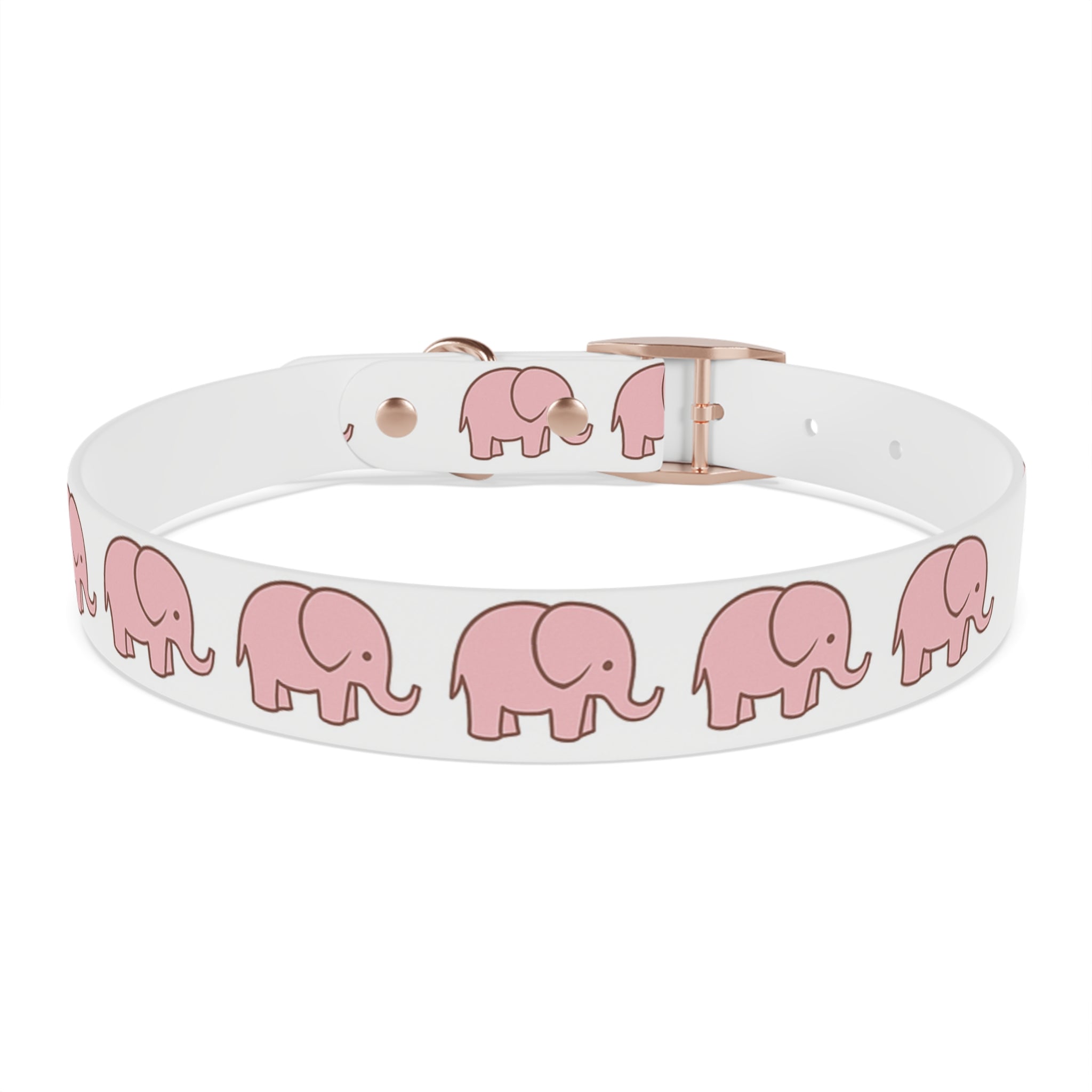 Pink Elephant Dog Collar - Premium Waterproof Pet Collar, Cute Animal Design Gift for Dog Lovers