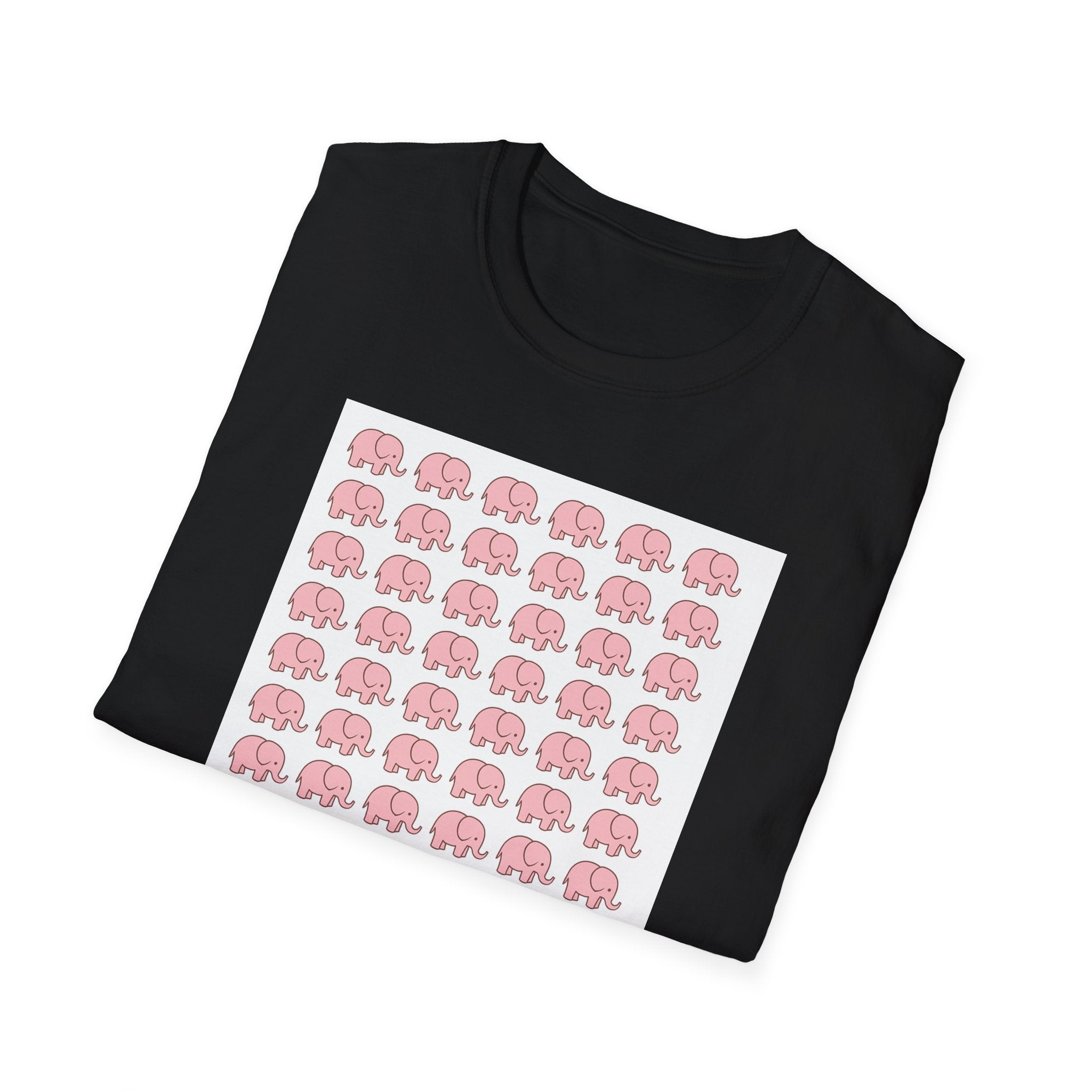 Cute Elephant Graphics T-Shirt - Soft Cotton Unisex Tee, Animal Lover Birthday Gift
