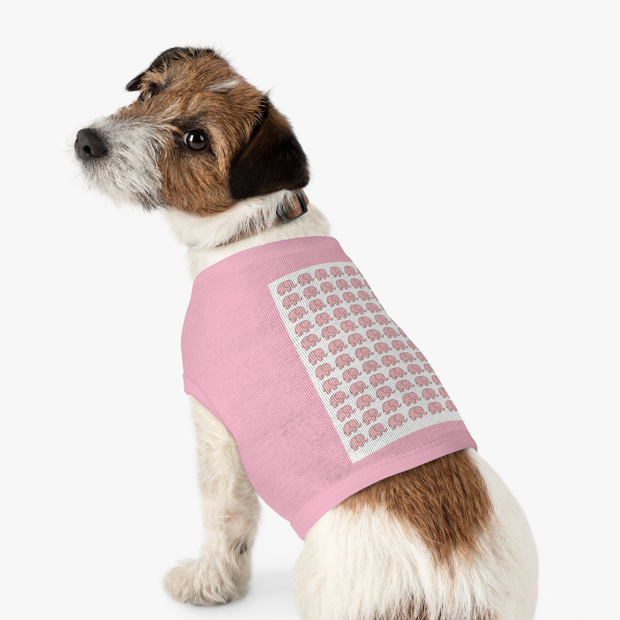 Little Pink Elephants Pet Tank Top - Soft Cotton Dog Apparel, Celebrating Uniqueness Gift