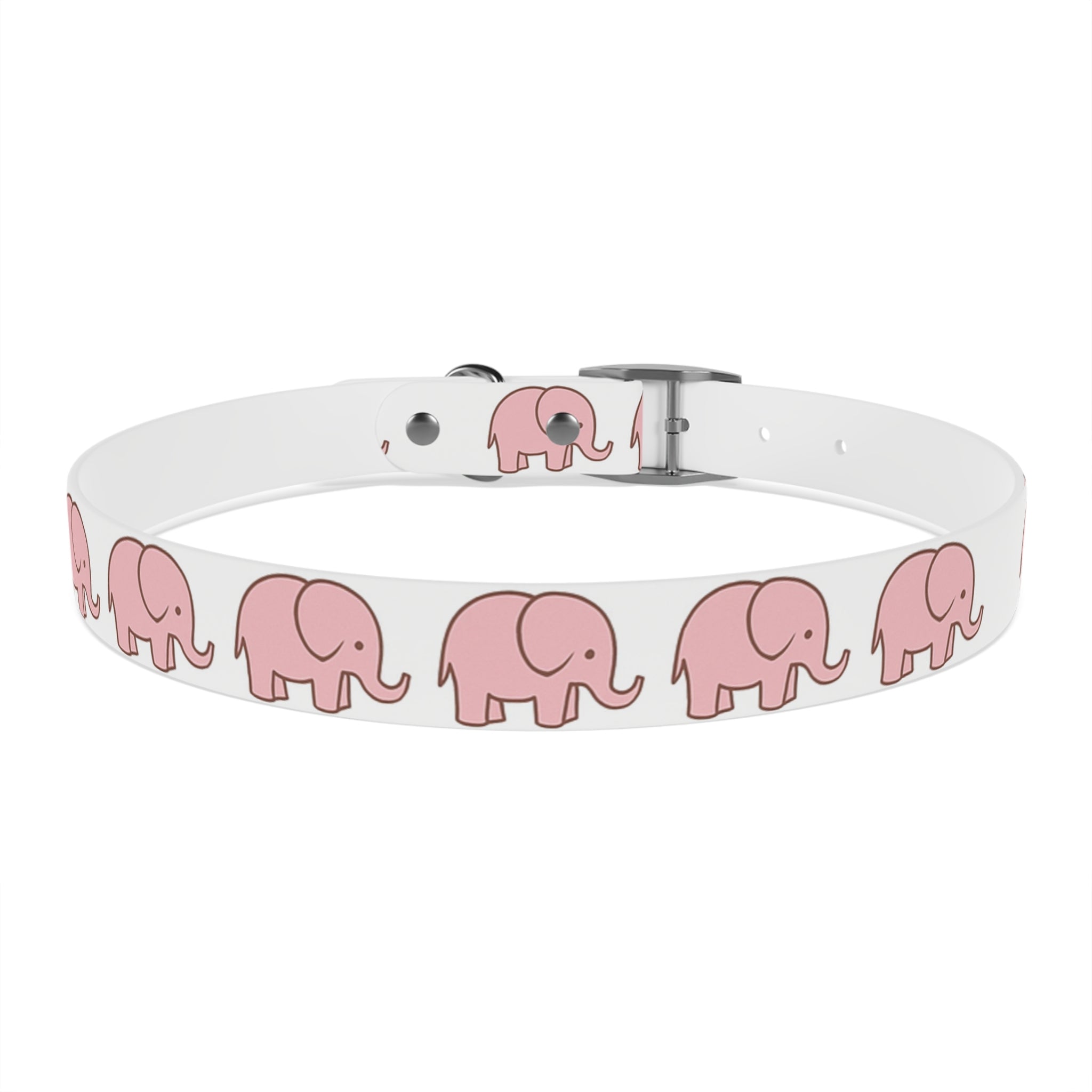 Pink Elephant Dog Collar - Premium Waterproof Pet Collar, Cute Animal Design Gift for Dog Lovers