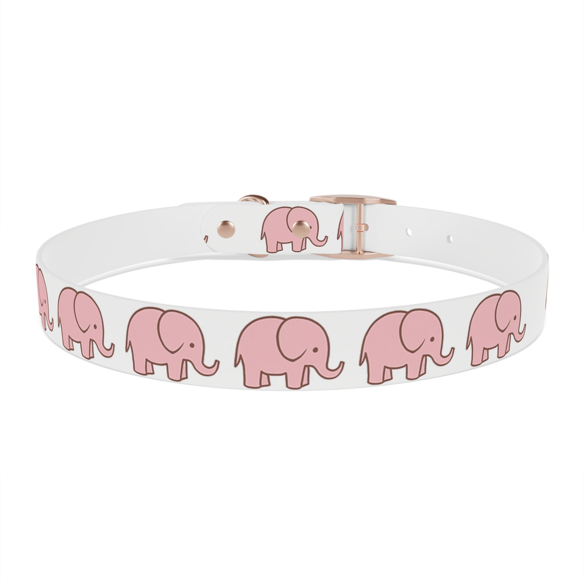 Pink Elephant Dog Collar - Premium Waterproof Pet Collar, Cute Animal Design Gift for Dog Lovers