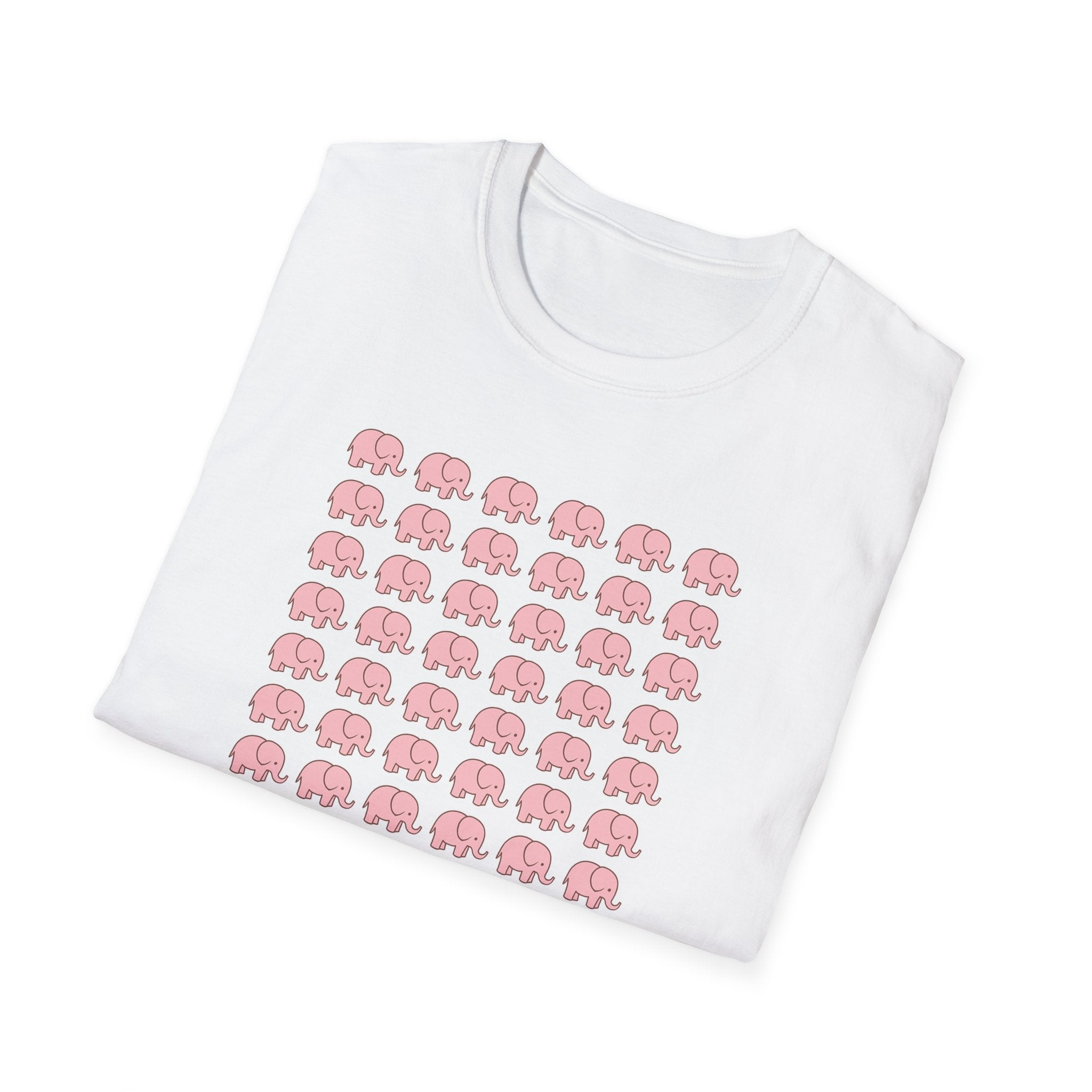 Cute Elephant Graphics T-Shirt - Soft Cotton Unisex Tee, Animal Lover Birthday Gift