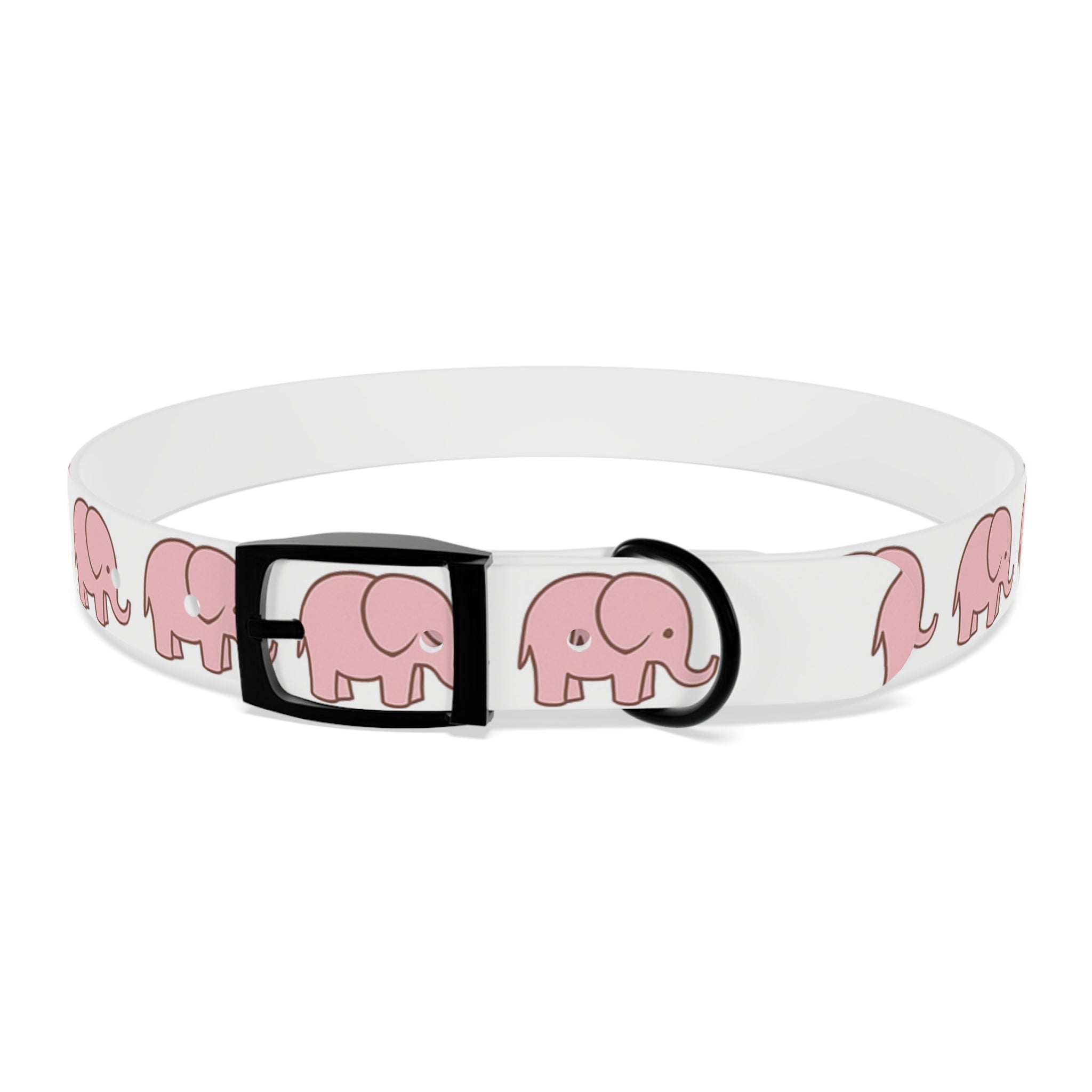 Pink Elephant Dog Collar - Premium Waterproof Pet Collar, Cute Animal Design Gift for Dog Lovers