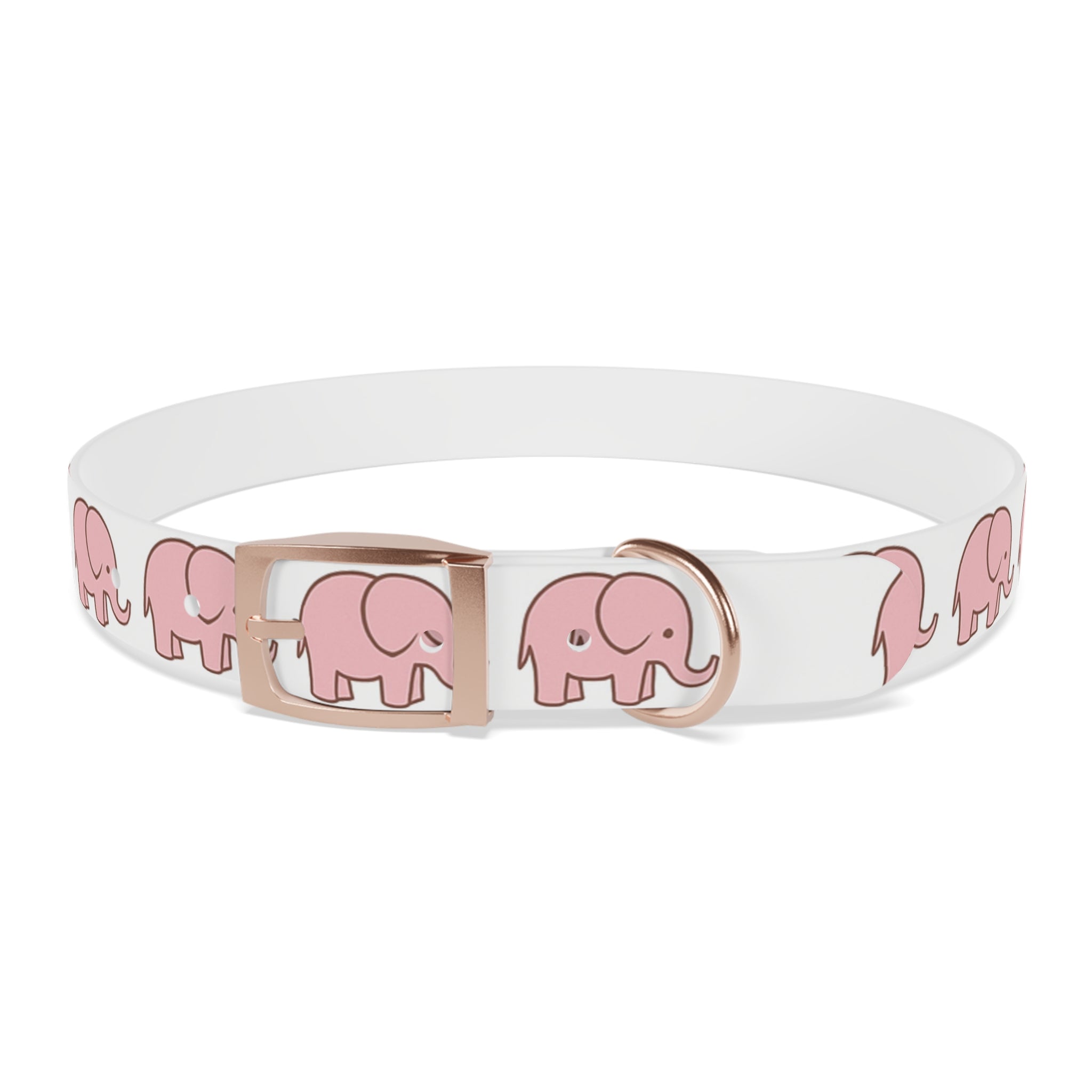 Pink Elephant Dog Collar - Premium Waterproof Pet Collar, Cute Animal Design Gift for Dog Lovers