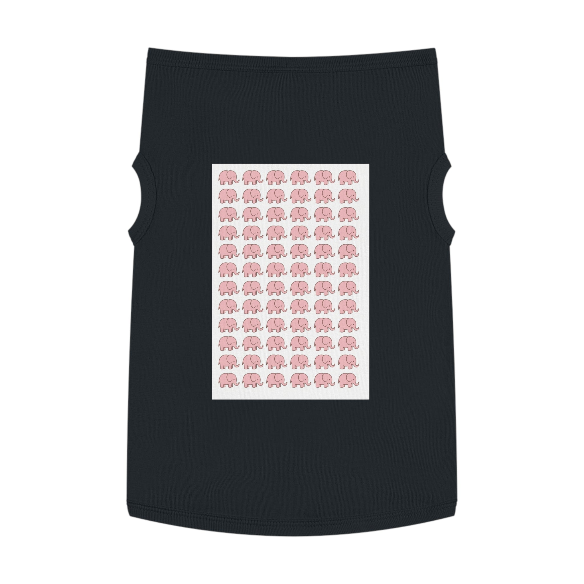 Little Pink Elephants Pet Tank Top - Soft Cotton Dog Apparel, Celebrating Uniqueness Gift