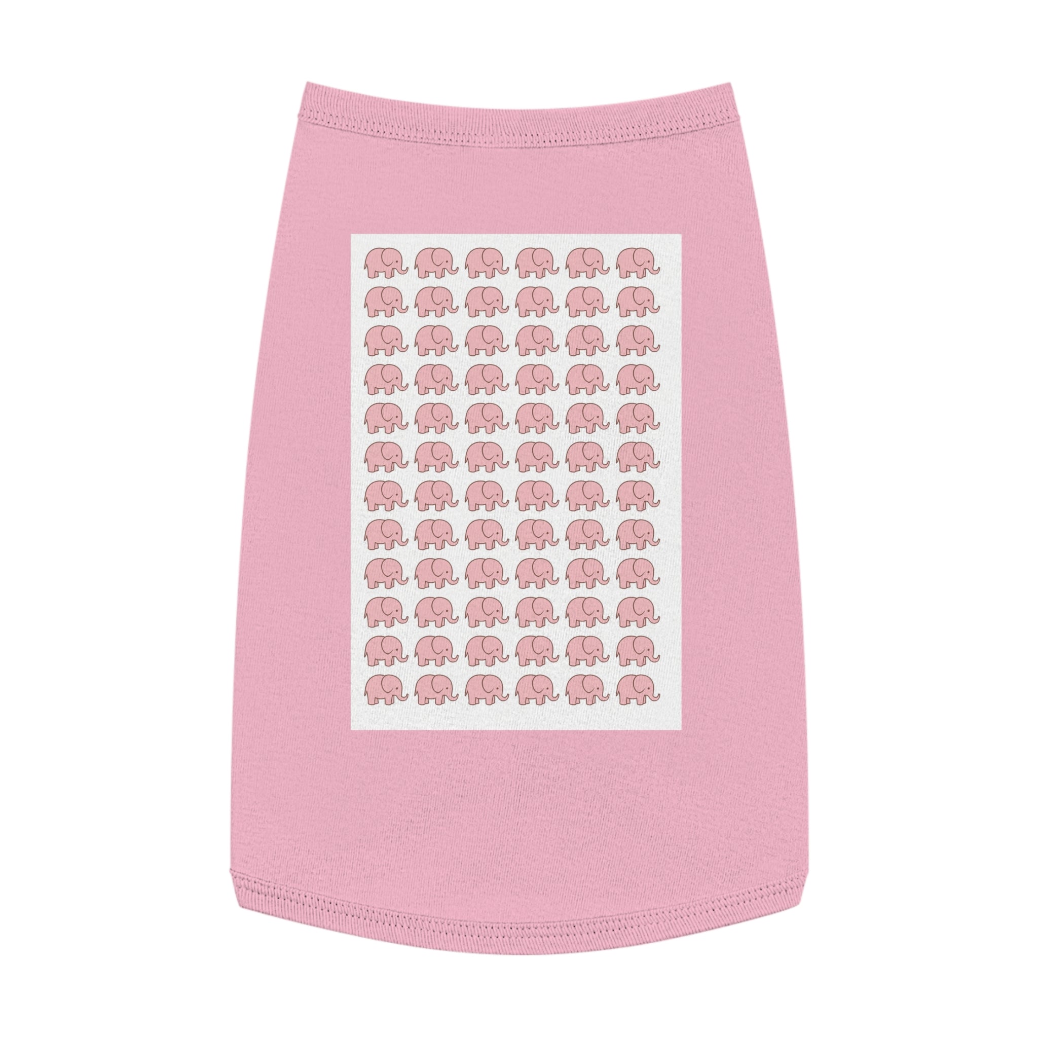  Pet parent taking Instagram photo of dog in adorable elephant print apparel
