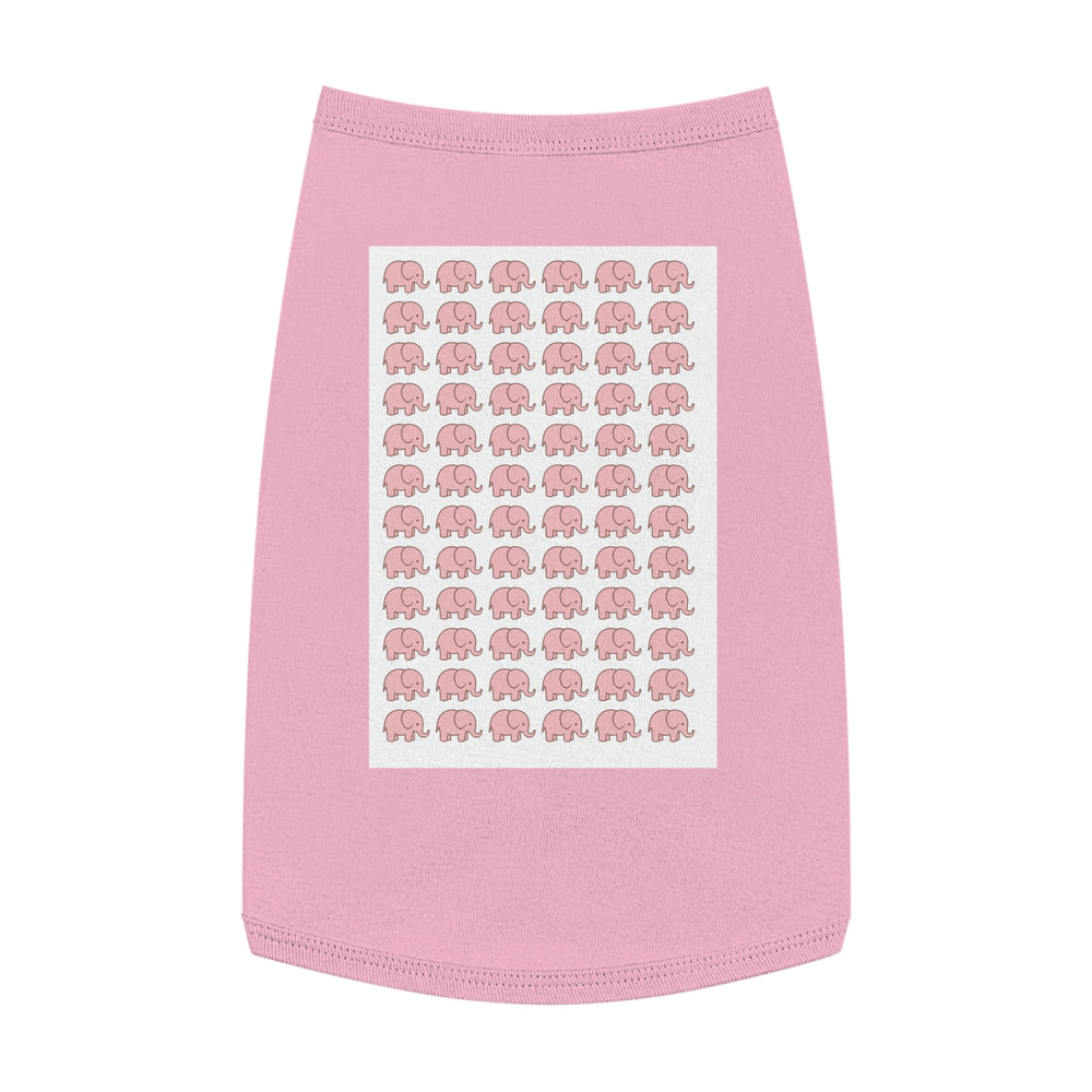  Pet parent taking Instagram photo of dog in adorable elephant print apparel
